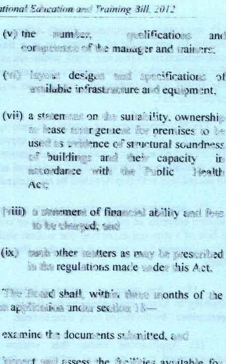 242 accordance with the Public Health Act; (viii) a statement of financial ability and fees to be charged; and (ix) such other