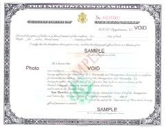 proof of U.S. citizenship.