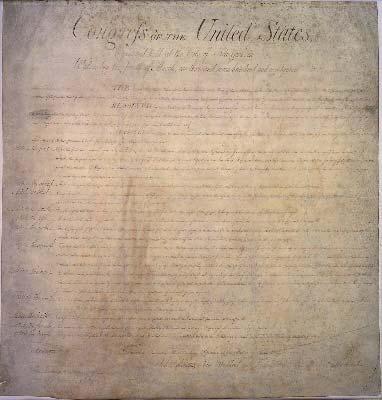 To the Constitution, the founders added a Bill of Rights. This list of 10 amendments was created to make sure that individual rights and freedoms would be protected.
