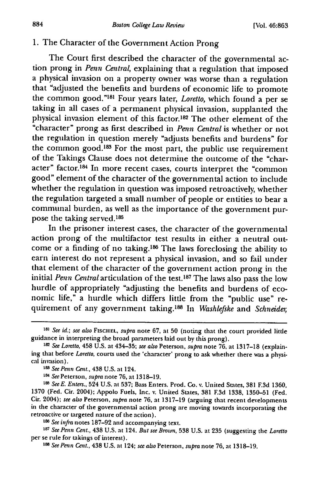 884 Boston College Law Review [Vol. 46:863 1.