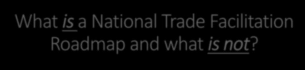 What is a National Trade