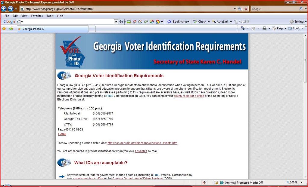To Receive a voter identification card, the voter must provide: A photo identity document or approved non-photo identity document that includes full legal name and date of birth Documentation showing