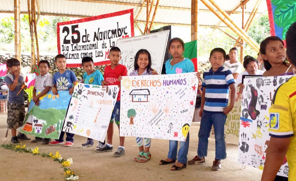 OHCHR/Colombia OHCHR activity with indigenous children in Colombia, November 2014.