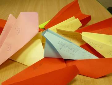 Actions: Airplane During outreach sex workers are asked to make a paper airplane and write their dreams on its wing During the process the conversation is