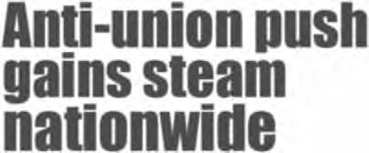 public sector union members could spread to the private sector.