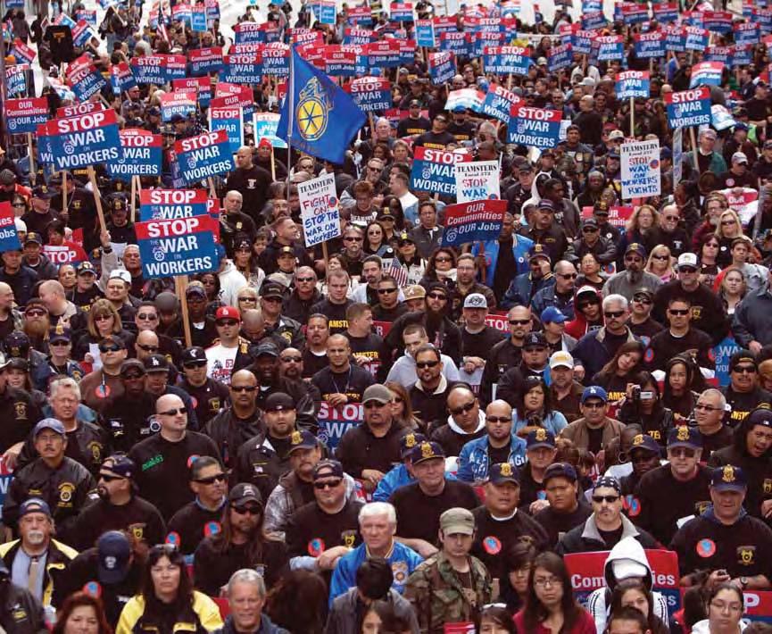 TABLE OF CONTENTS Pages 4-5: Page 6: Page 7: Page 8: Page 9: Pages 10-11: 15,000 MARCH TO BATTLE WAR ON WORKERS Historic event in downtown Los Angeles BENEFITS OF UNION MEMBERSHIP Strength in
