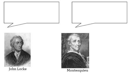 Read textbook pages 87-89 Venn diagram: Compare and contrast Montesquieu and John Locke Directions: Read the excerpts and answer the questions that follow on the lines provided.