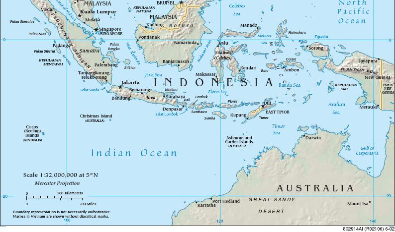 Archipelagic Waters of Indonesia Source: CIA Maps and Publications