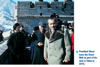 Section-1 Nixon s Foreign Policy Triumphs {continued} Nixon Visits China 1971, Nixon s visit to China a huge