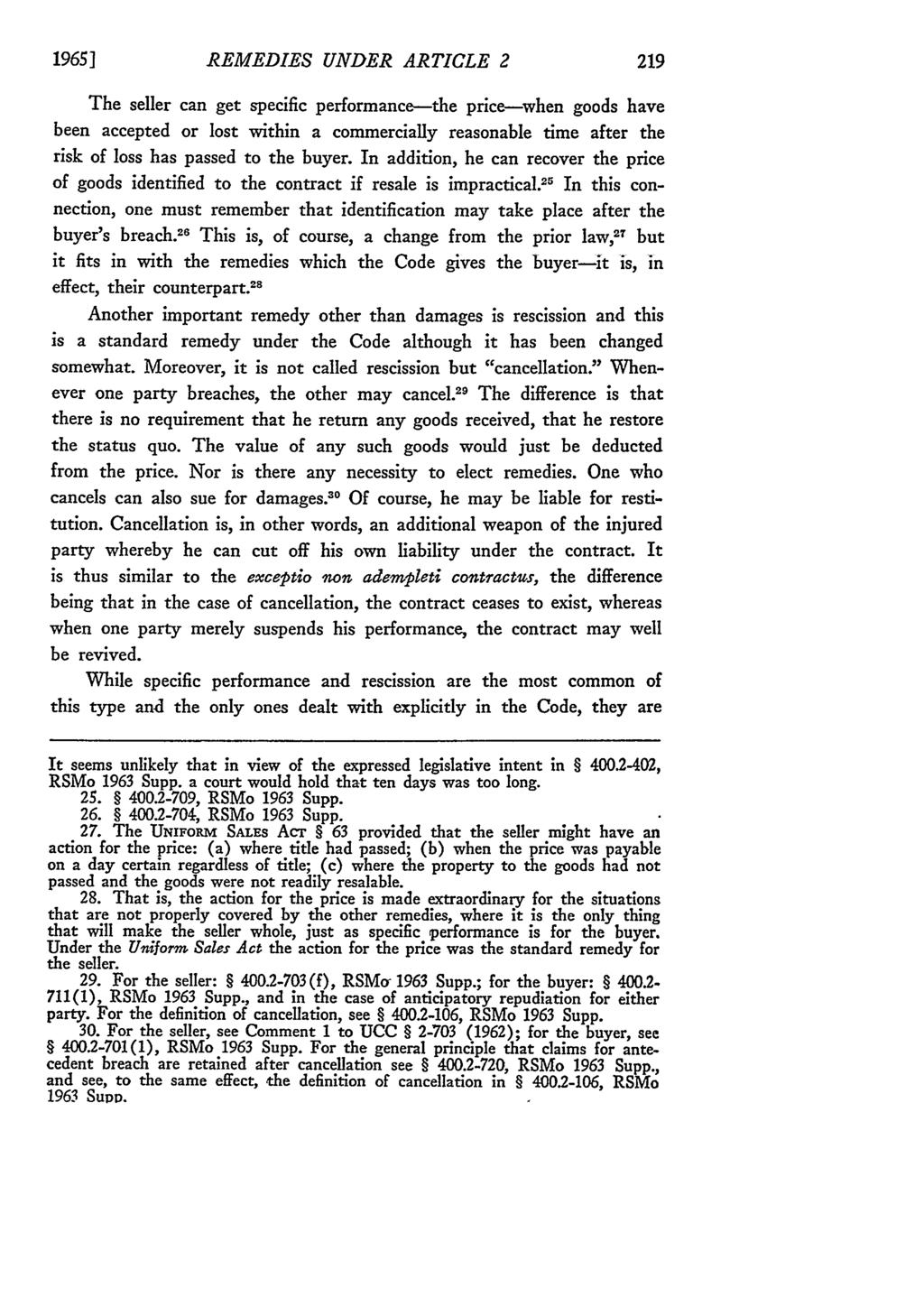 1965] Missouri Law Review, Vol. 30, Iss. 2 [1965], Art.