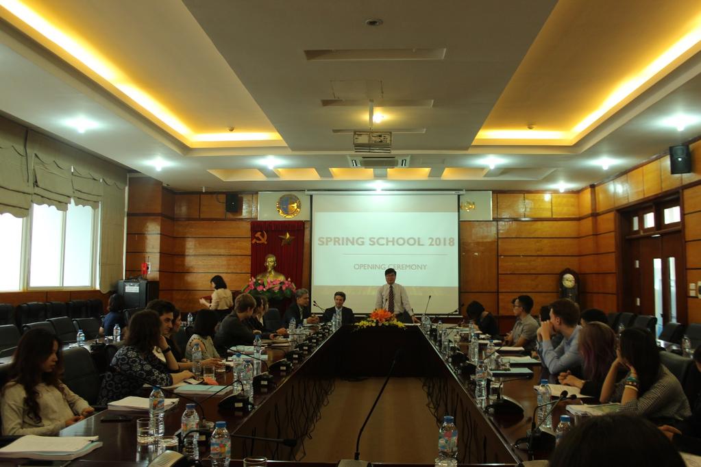 Opening Ceremony at the Hanoi Law University After that, the students attended general introductory lectures held by German and Vietnamese Professors, such as Protection of Fundamental Rights by the