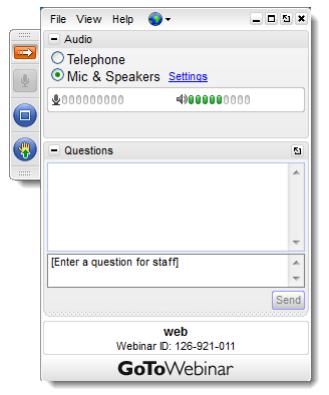QUESTIONS & DISCUSSION CONTROL PANEL QUESTIONS Click the QUESTIONS box to share a question for the presenters.