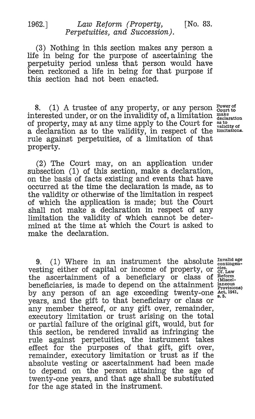 1962.] Law Reform (Property, [No. 83.