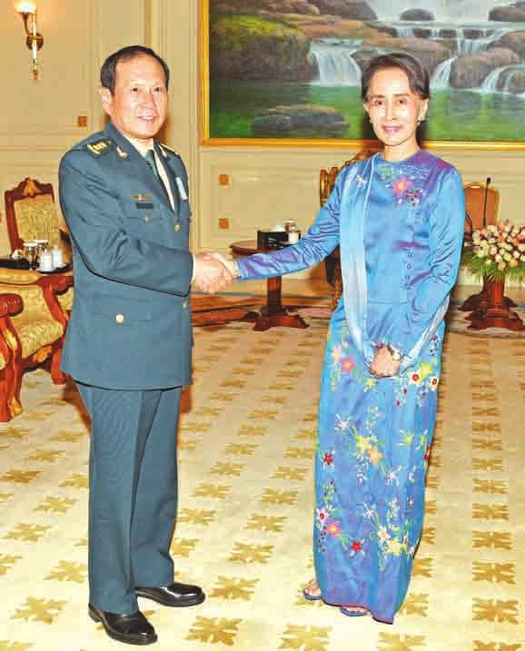 com Saturday, 16 June 2018 President U Win Myint delivers speech at ACMECS CEO Forum State Counsellor Daw Aung San Suu Kyi welcomes Chinese Defence Minister General Wei Fenghe in Nay Pyi Taw.
