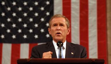 Bush declares an official War on Terror around the world in response the to 9/11 attacks October