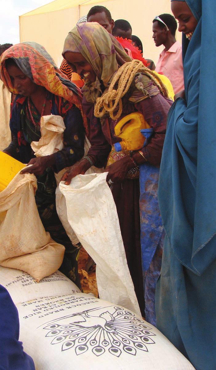 Food Food was at the center of our famine-relief campaign which started in January and continues in 2012 with repatriation (bringing families back home).