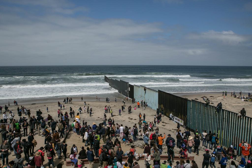Migrant caravan, April 29, 2018 More than 150 migrants, part of a caravan that once numbered about 1,200 and headed north in March from Mexico s border with