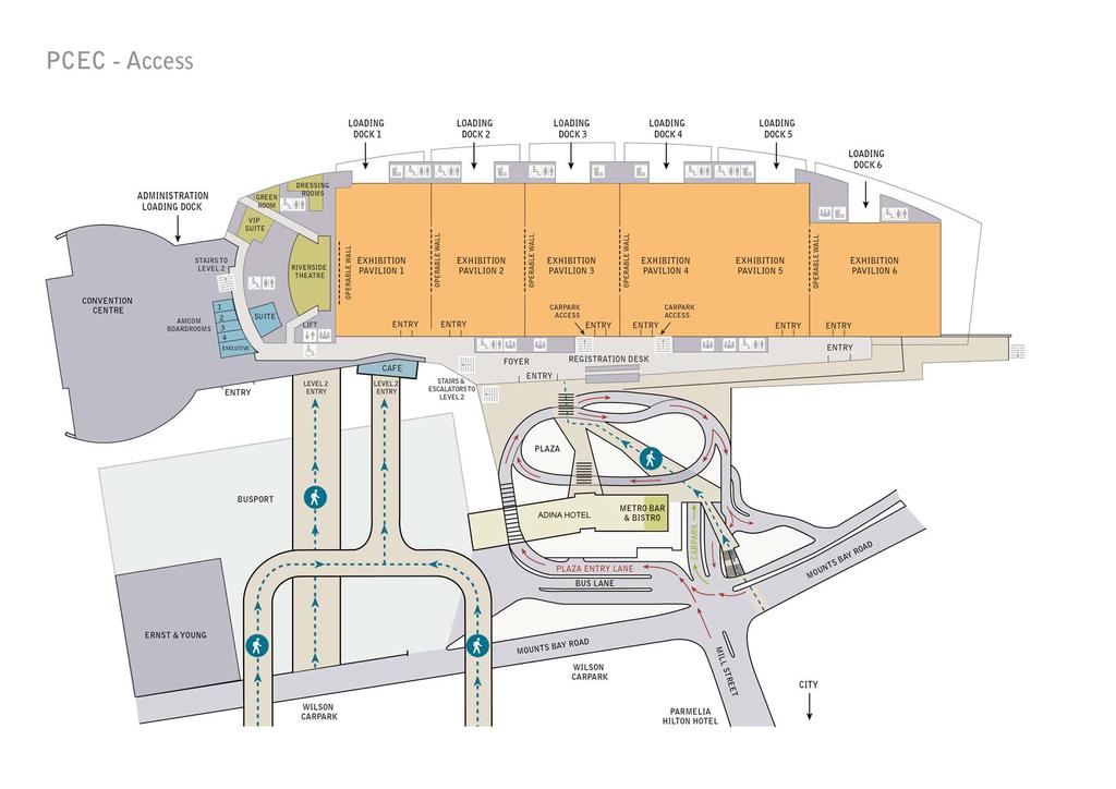 Location Location of the Perth Convention & Exhibition Centre (PCEC) Transport and Parking Information Perth CBD Roadworks and Closures City of Perth Parking At the date of the Annual General