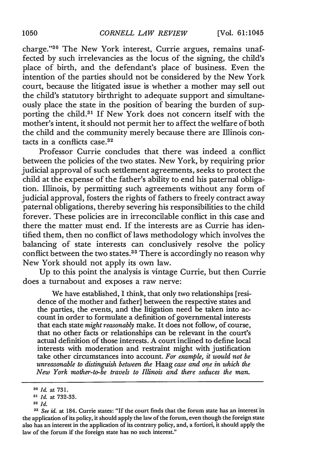 1050 CORNELL LAW REVIEW [Vol. 61:1045 charge.