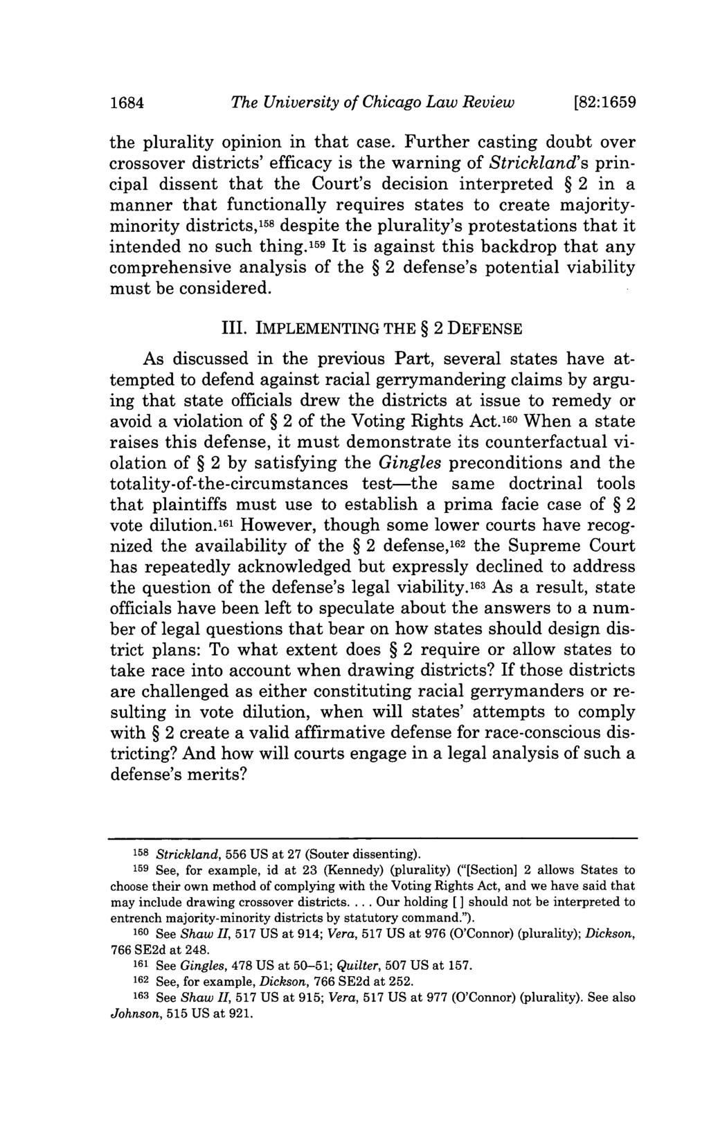 1684 The University of Chicago Law Review [82:1659 the plurality opinion in that case.