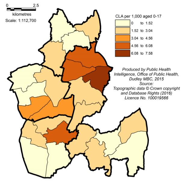 4.10 Children Looked After Table 10: Children Becoming Looked After, 2014/15 to 2015/16, Rate per 1,000 population Rate per 1,000 population aged 0-17 2014/15 2015/16 Brierley Hill 2.52 2.