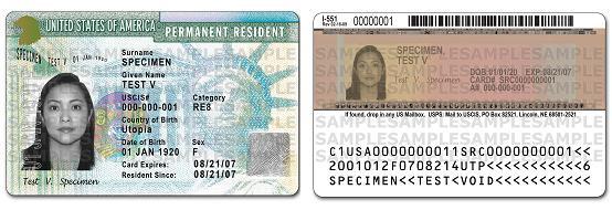 known as the Alien Registration Receipt Card (I-151).