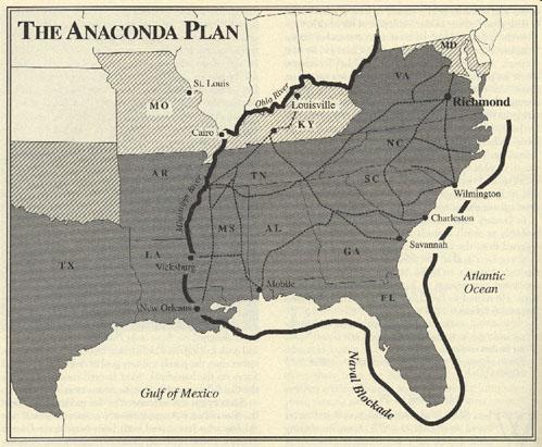 The North s Anaconda Plan and the role of sea power during the