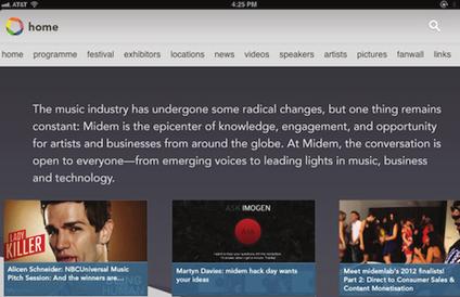 The MIDEM ipad app was Mobile Roadie s first ipad submission, and feedback was positive.