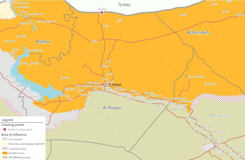 Syria Crisis: Ar-Raqqa Situation Report No. 9 (8-19 June 2017) This report is produced by the OCHA Syria Crisis offices in Syria, Turkey and Jordan. It covers the period from 8 19 June 2017.