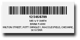 3.6 Bar-code labels What the labels are used for You will receive a supply of bar-code labels when you first register your holding with us.