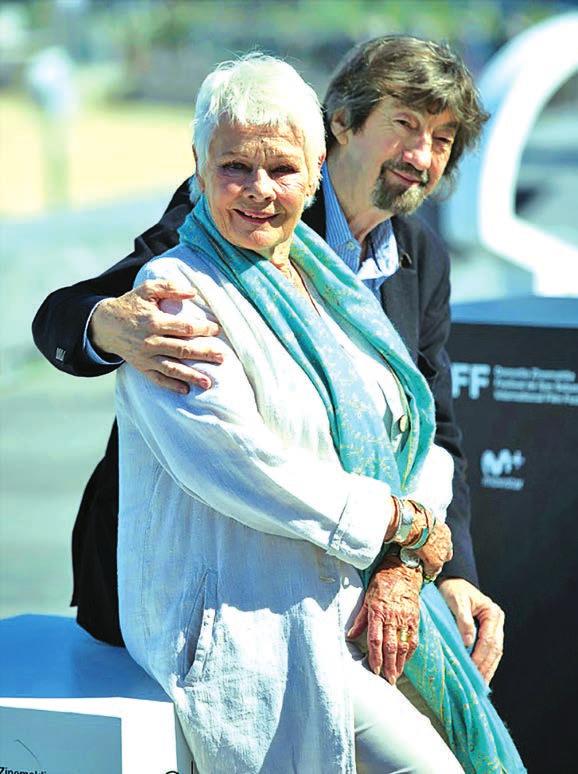 14 SOCIAL Screen legend Judi Dench honoured at Spain film festival SAN SEBASTIAN (Spain) British screen legend Judi Dench was honoured on Tuesday with a lifetime achievement award at Spain s famous