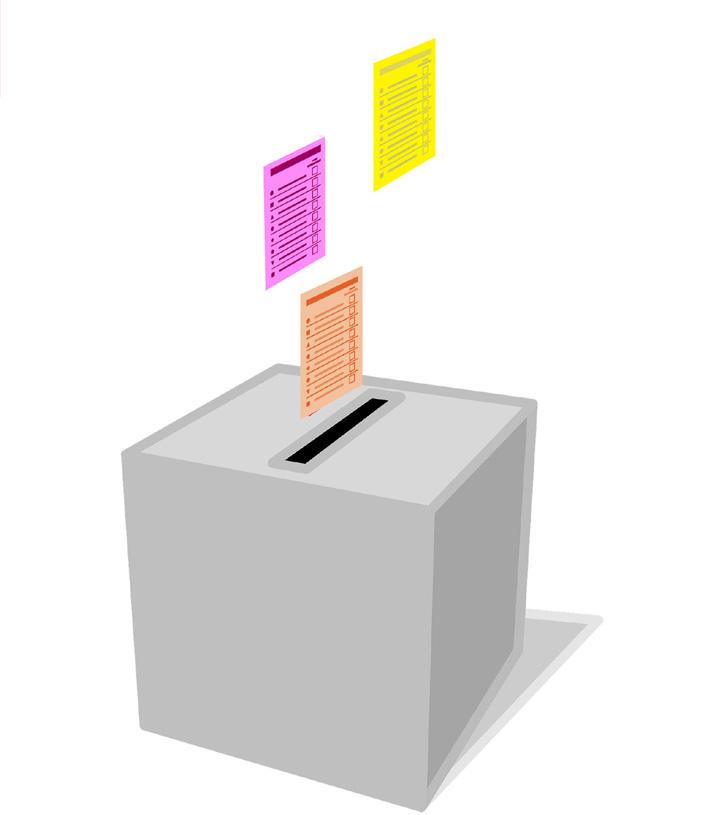 The orange ballot paper is to elect a London Assembly member to represent the whole of London.