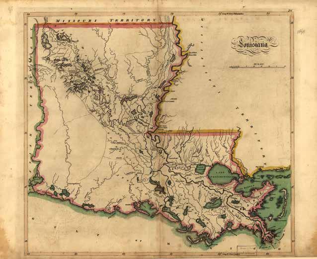 This historical map of Louisiana is from the