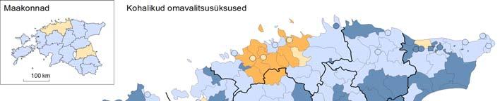 Estonian census 2011 241 Two counties Harju and Tartu have gained a big amount of population from other counties and their population has been increased markedly.