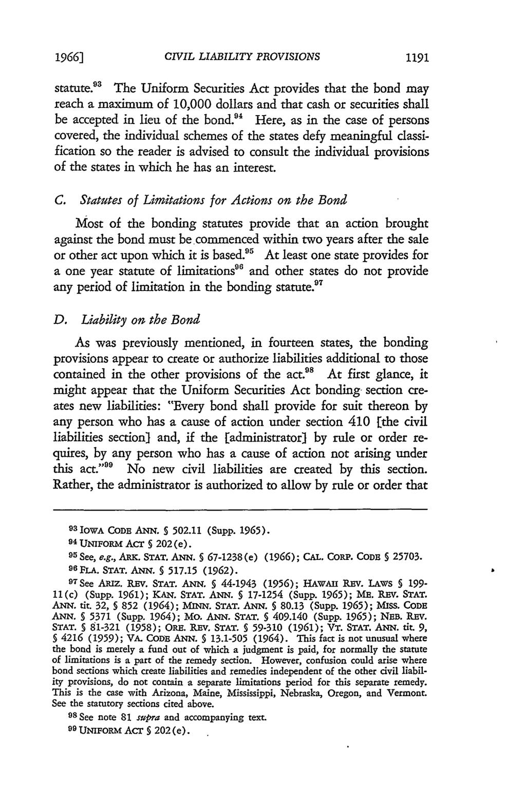 1966] CIVIL LIABILITY PROVISIONS 1191 statute.