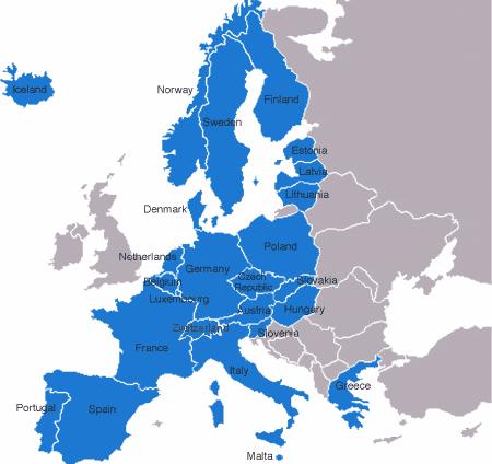 Estonia, Lithuania, Malta, Hungary, Poland, Slovakia, Slovenia) and in 2 other countries (Iceland and Norway) who had signed the Schengen Convention, but which are not EU Member States.