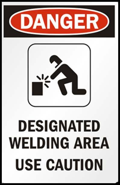 When practical, objects to be welded, cut, or heated must