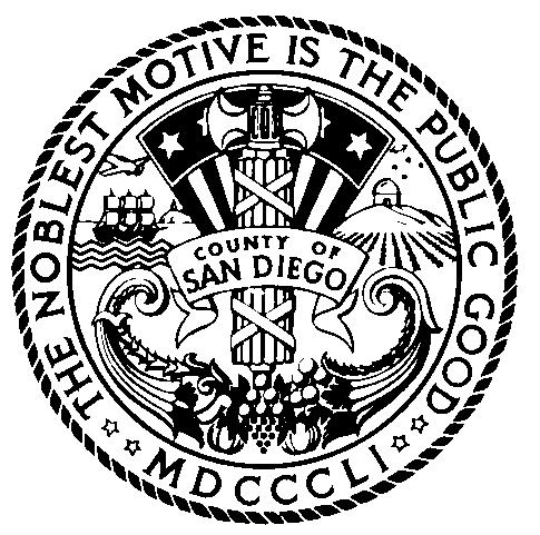 BOARD OF SUPERVISORS COUNTY OF SAN DIEGO AGENDA ITEM GREG COX First District DIANNE JACOB Second District KRISTIN GASPAR Third District RON ROBERTS Fourth District BILL HORN Fifth District DATE: