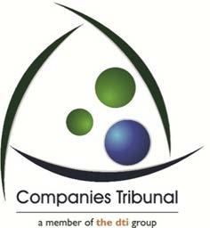 IN THE COMPANIES TRIBUNAL OF THE REPUBLIC OF SOUTH AFRICA In the matter between: CASE NO: CT001APR2017 PWC Business Trust APPLICANT AND PWC Group (Pty) Ltd RESPONDENT Issue for determination: