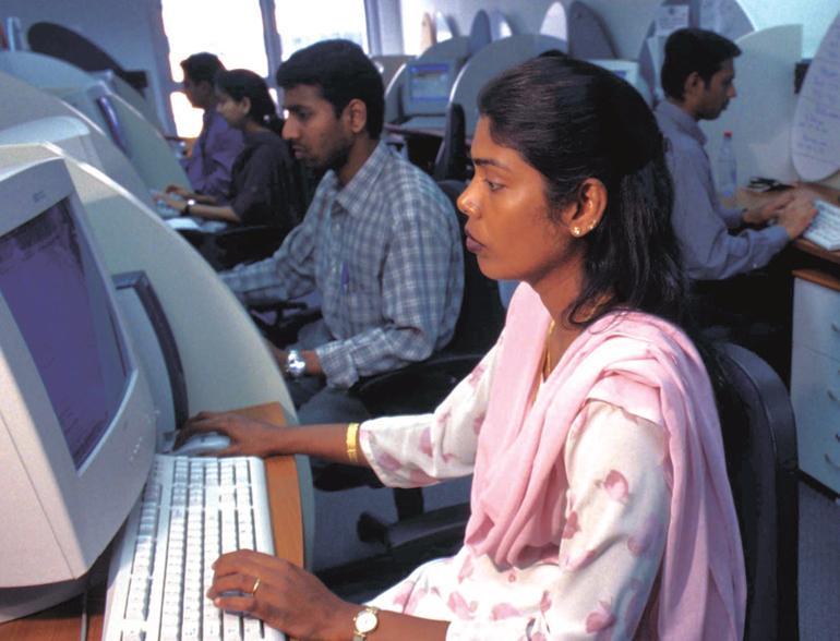 Section 3 Many Indian people found jobs providing computer and technology