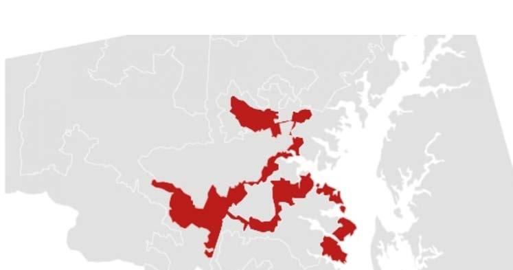 Maryland s 3 rd District ( the praying mantis ) Partisan gerrymandering - drawing district lines