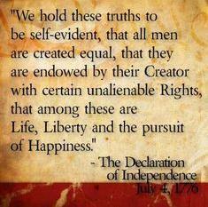 The Declaration of Independence (1776) Call to revolution that included the ideas of liberty, equality, individual rights, self-government, and lawful powers Philosophy of John Locke Inalienable