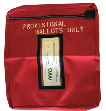 Remove the card from the window of the Red Bag ii. Record the number of provisional envelopes iii.
