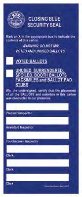 secure ballots on election night.