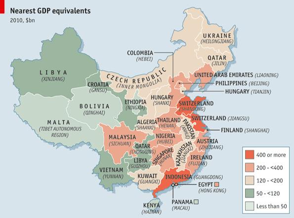 China s economic geography Rapid economic growth and rapid urbanization But, big spatial differences in development across China: