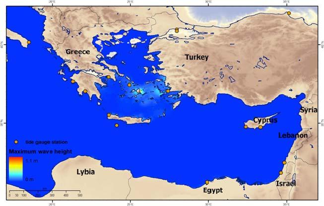 Annex V ANNEX V NEAMWAVE 12 SCENARIO: NOA (GREECE) The proposed scenario of the Hellenic National Tsunami Warning Center NOA - HLNTWC (Greece) is based on an earthquake event, similar to the
