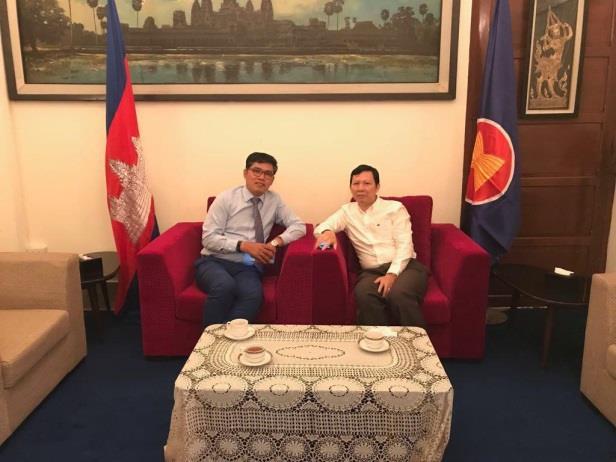H.E Mr. CHENG Manith, Ambassador of the Kingdom of Cambodia met with Mr. Rami, Representative of HG