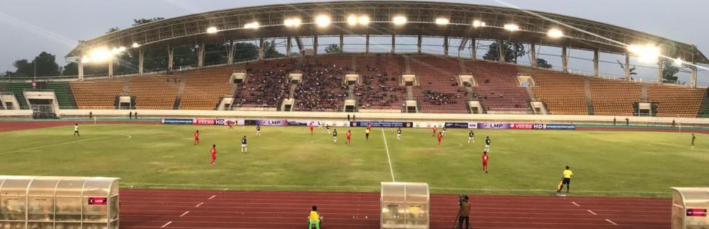CHENG Manith, Ambassador of the Kingdom of Cambodia to the Lao PDR attended the International Friendly Match between Cambodia and Laos on 21 March 2018 at the Laos National Stadium in