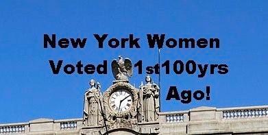 1917: NY State 1 st Women s VOTE Celebrating ~