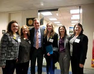 Above from left to right: AWIS members stand with Senator Mark Warner of Virginia during AWIS Capitol Hill Days 2018.